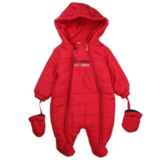Kojenecká zimní kombinéza LEE COOPER červená 56/62