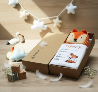 Dárková krabička pro miminko To jsem já lištička