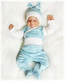 Kojenecká 3D souprava Dino máta 50