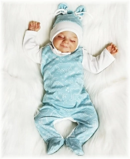 Kojenecká souprava 3D Dino máta 50