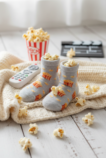 Kojenecké ponožky Popcorn šedá