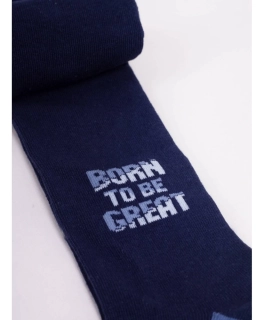 YO dětské punčocháčky BORN TO BE GREAT modrá