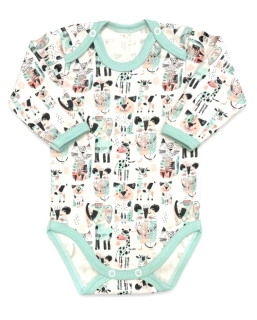 Kojenecké body ZOO mint 56