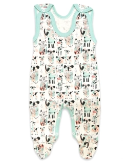 Kojenecké dupačky ZOO mint 62