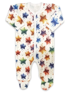 Kojenecký overal Barevné hvězdy 50