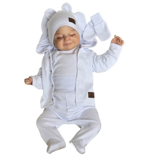 Kojenecká 5D souprava Brumlík bílá 50