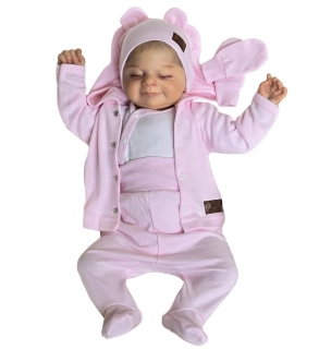 Kojenecká 5D souprava Brumlík růžová 50