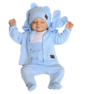 Kojenecká 5D souprava Brumlík sv. modrá 62