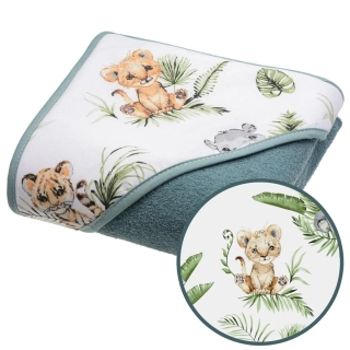 Dětská froté osuška 100x100 ZOO - zelená