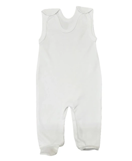 Kojenecké bavlněné dupačky bílá 62