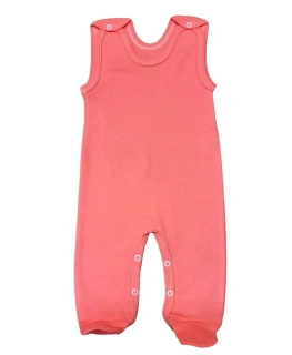 Kojenecké bavlněné dupačky korálová 62