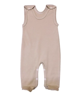 Kojenecké bavlněné dupačky kapučíno 62