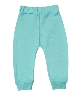 Dětské bavlněné tepláčky mint 80