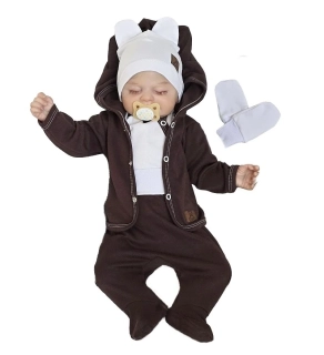 Kojenecká 5D souprava Brumlík čokoláda 50