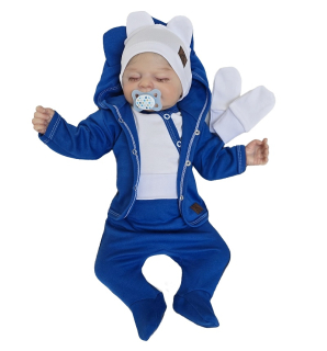 Kojenecká 5D souprava Brumlík modrá 44