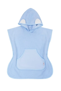 Dětské pončo termofroté modrá