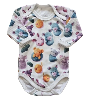 Kojenecké body Pletánci bílá 62