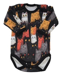 Kojenecké bavlněné body Kočky 62