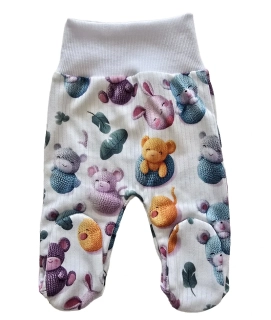 Kojenecké polodupačky Pletánci bílá 50