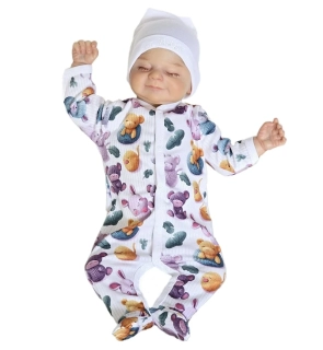 Kojenecký overal Pletánci bílá 56