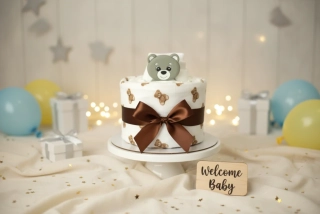 Brumlík plenkový mini dort Medvídek 