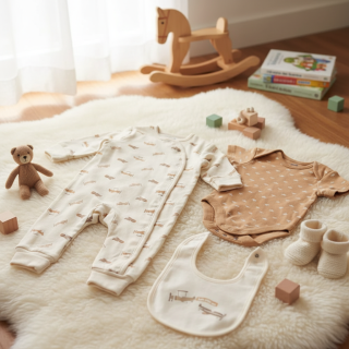 Kojenecká rostoucí souprava Letadlo krém 56/62