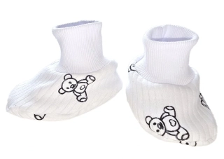 Kojenecké bavlněné capáčky Brum Brumlík bílá