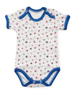 Kojenecké body kr. rukáv Nebe modrá 62