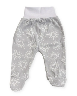 Kojenecké polodupačky Srdce šedá 62