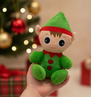 Plyšová hračka vánoční Skřítek