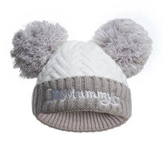 Kojenecká šedá čepička - I LOVE MUMMY