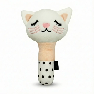 Bocioland plyšové chrastítko s pískátkemKITTY