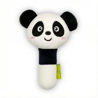 Bocioland plyšové chrastítko s pískátkem Panda