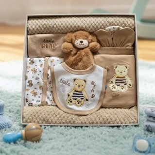 Brumlík dárkový set pro miminko LITTLE BEAR 50/62