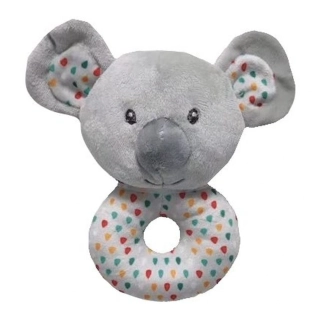 Plyšové chrastítko Koala 16 cm – první hračka pro miminko od narození