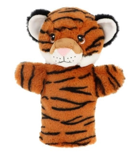 Keeleco maňásek na ruku Tygřík 27 cm – ekologická plyšová hračka Keel Toys