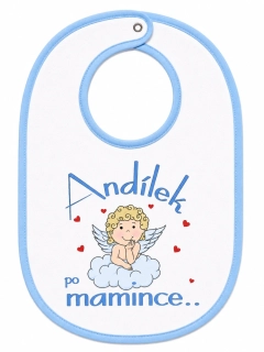 Bryndáček s nápisem "Andílek po mamince"
