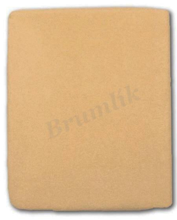 Froté prostěradlo hnědé - 120x60